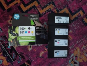 HP Original 951 Cyan, Magenta, Yellow / 950XL Black Ink Cartridges (4-Pack) - Afbeelding 1 van 4