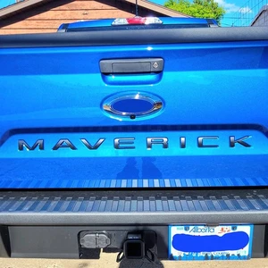 Raised Tailgate Letters Emblem Rear For Maverick 2022-2025 Matte Black Nameplate - Foto 1 di 11
