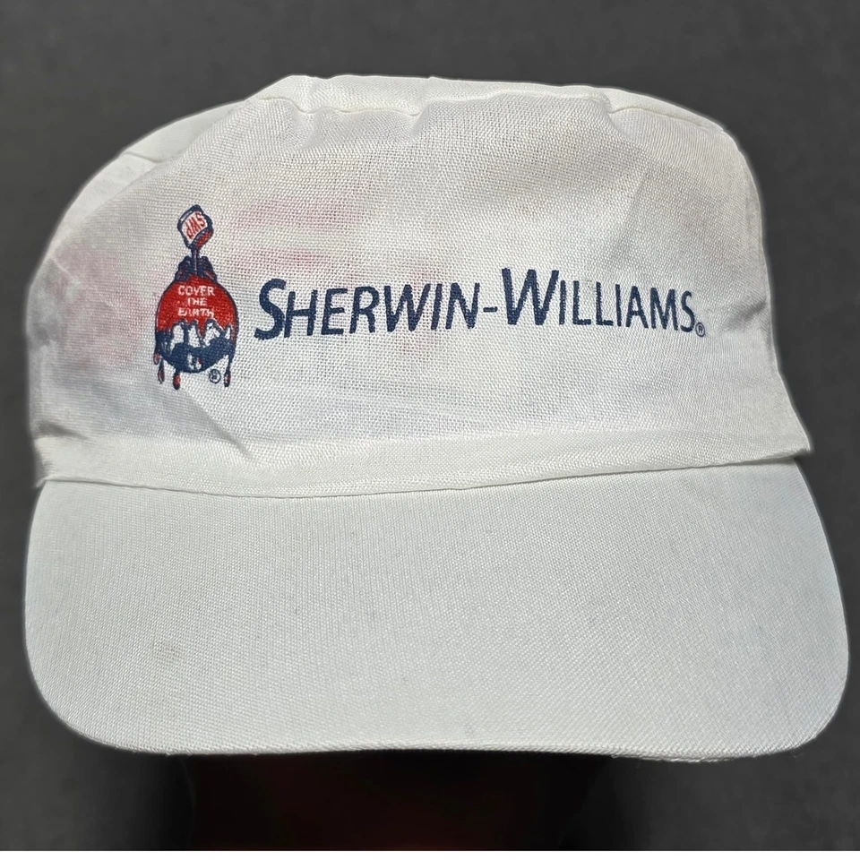 Gorra Sherwin Williams Pintores De Colección Sombrero de Camionero Blanco Logo Algodón Promocional Foto 1 de 4