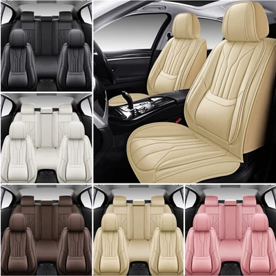 For Mercedes Benz S400 S500 S350 5-Seat Full Coverage PU Leather Car Seat Covers - Image 1 of 4