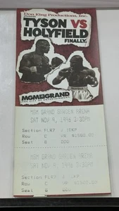 1996 Mike Tyson Vs. Evander Holyfield On-site Boxing Ticket , Rare Full Ticket - Picture 1 of 2