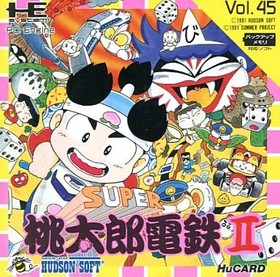 PC Engine Super Momotaro Dentetsu II HuCard Game Software Used Japan