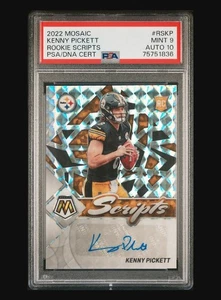 2022 Panini Mosaic Rookie Scripts Auto Kenny Pickett RC #RSKP Steelers - Picture 1 of 3