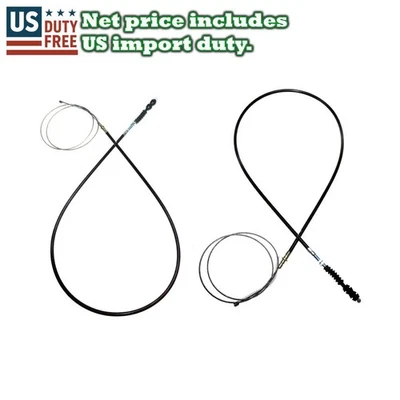 Fit Mazda B Series B2000 B2200 B2600 Fighter 1985-98 Rear Hand Brake Cables Pair - Image 1 of 4