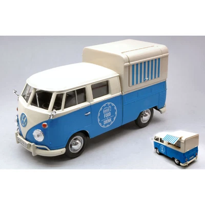 VW TYPE 2 (T1) 1965 DELIVERY VAN FOOD TRUCK BLUE 1:24 Motormax Veicoli Commercia - Photo 1/4