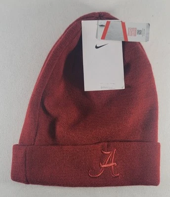 Nike Alabama Carmesí Marea Gorro con Puños SEC Adulto Unisex Nuevo Con Etiquetas  Foto 1 de 3