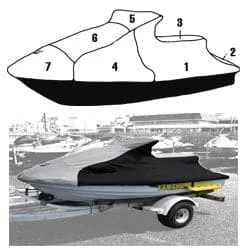 定制存储盖适用于雅马哈 1994 - 1997 Wave Raider 700/760/1100 — 第 1/1 张图片