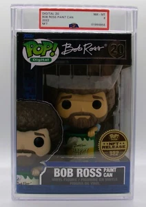 Funko Pop! Digital Bob Ross #20 Funko Digital Droppp! Grail LE 999 PSA 8 - Picture 1 of 6