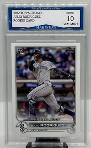 Julio Rodriguez 2022 Topps Update Rookie Card Seattle Mariners Gem Mint 10! - Picture 1 of 2