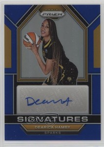 2023 Panini Prizm WNBA Signatures Blue Prizm /49 Dearica Hamby #SG-DHM Auto