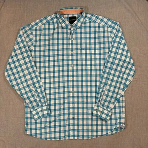 Tommy Bahama Shirt Men's XLT Button Up Pima Cotton Plaid Casual Long Sleeve - Picture 1 of 9