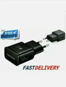 2 X Samsung ETA0U81EBE EU Europlug dos pines principales teléfono adaptador de viaje 1 amperio - Imagen 1 de 6