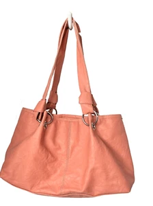 Salmon colored slouchy hobo tote handbag - Picture 1 of 8