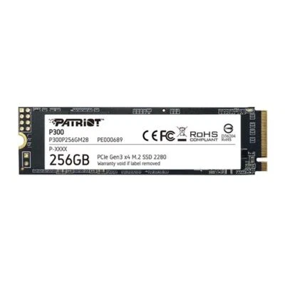 Patriot P300 256GB SSD 2280 M.2 PCIe Gen3 x4 NVMe 1.3 Internal SSD For PC/Laptop - Image 1 of 4