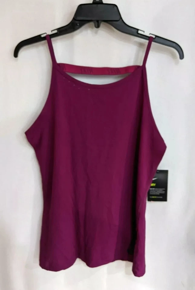 Nike Women's XS Dry Elastika V-Back Violet Training Tank Top 830379-665