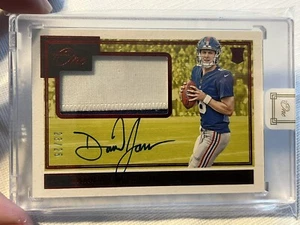 2019 Panini One Daniel Jones RED FOIL RPA Auto - Patch /25 *ROOKIE* - Picture 1 of 2