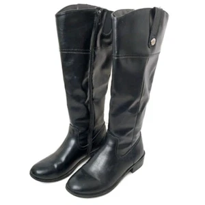 St Johns Bay Damengröße 6M kniehohe Stiefel seitlicher Reißverschluss schwarz SJ6 Delwood - Bild 1 von 14