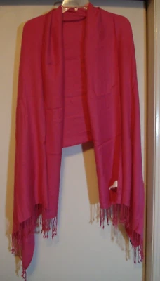 Women's BIJOUX TERNER Pink "Pseudo Pashmina" Scarf Wrap - Image 1 of 4