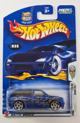 Hot Wheels 2003 First Editions 23/42 #35 Boom Box Mtflk BLUE w/ PR5s - Image 1 of 4