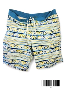 Pantalones cortos de natación Tommy Bahama para hombre azules amarillos grandes usados - Imagen 1 de 7