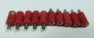 10 Stecker ROT z.B. für Märklin H0 Modellbahn oder N, TT etc. - Bild 1 von 2