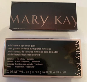 Mary Kay Mini Mineral Eye Color Quad Silky Caramel Lemongrass Amber Blaze Denim - Picture 1 of 2