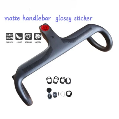 Carbon Fiber Road Bike Integrated Handlebar with Stem Internal Wiring 28.6mm - Image 1 of 4