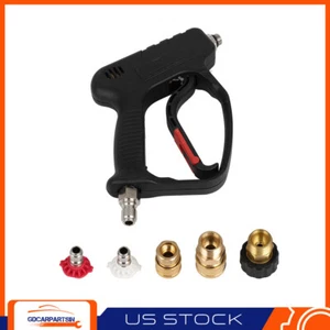 5000PSI Short High Pressure Washer Gun Car Wash w/ Swivel Water Handle 3/8" Male - Picture 1 of 7