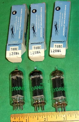 (3) Rectificador de onda completa 12BW4 Sylvania para Motorola NOS Prueba ¡BUENO! orig. cajas Foto 1 de 3