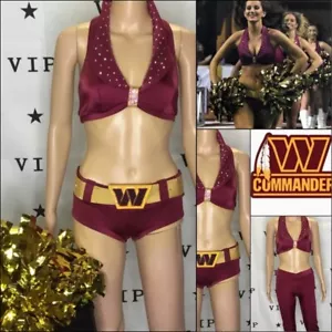 Uniforme de porristas profesional NFL animadora Washington Commanders adulto sm - Imagen 1 de 11