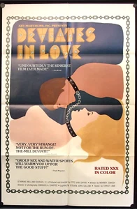 Póster DEVIATES IN LOVE 1979 adulto clasificación X; amor hermano/hermana - Imagen 1 de 1