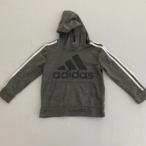 Adidas Kids Youth Hoodie Sweatshirt Size 5 Tech Fleece Performance Three Stripe - Picture 1 of 8