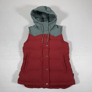 Patagonia Vest Womens XS Bivy Hooded Puffer Down Mushroom Lining Winter Jacket - Picture 1 of 9