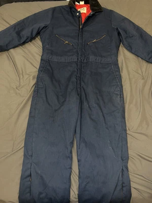 WALLS BLIZZARD PRUF INSULATED COVERALLS BLUE  SIZE XLARGE TALL CHEST 46-48 - Image 1 of 4