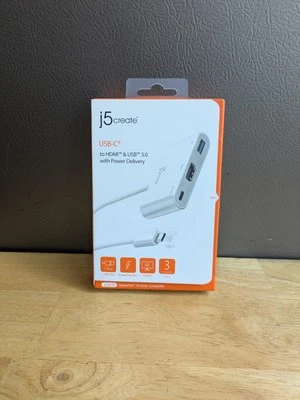 j5 Create (JCA379) - USB-C to HDMI & USB 3.0 w/ Power Delivery Adapter.....NEW!! - Image 1 of 4