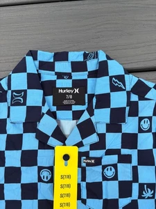 -- Hurley Youth Button Down Shirt Size S(7/8) New With Tags - Picture 1 of 4