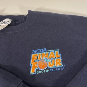 NCAA Final Four 2002 Pullover Sweatshirt Sweater bestickt Gr. 2XL navy Vintage - Bild 1 von 7