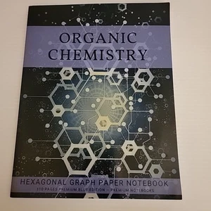 Organic Chemistry Hexagonal Graph Paper Notebook - 110 Pages Premium Blue Edi... - Imagen 1 de 8
