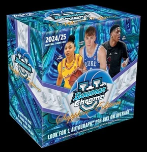 2024-25 Bowman Chrome University U Basketball Sapphire Hobby Box SHIPS TODAY! - Picture 1 of 1