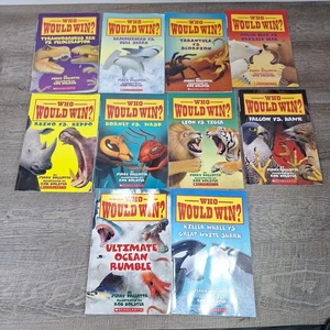 Lot of 10 Who Would Win? Books by Jerry Pallotta (Scholastic, Paperback) - Picture 1 of 1