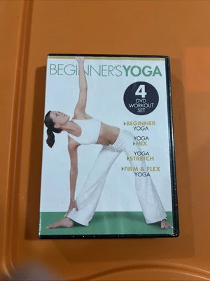 Beginners Yoga 4 DVD Workout Set Yoga Yoga Mix Stretch Firm & Flex Brand NEW - Image 1 of 3