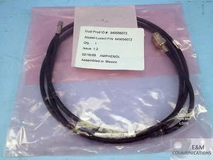 849056072 ALCATEL-LUCENT CABLE ASSEMBLY BY AMPHENOL CONNECTOR TYPES RF SMA ROHS - Picture 1 of 2
