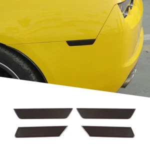 4pcs Wheel Eyebrow Light Cover Trim Bezels For Chevrolet Camaro 2010-2015 Smoked - Picture 1 of 8
