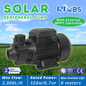 WBS DC Solar Peripheral Vortex Pressure Pump Clean Water 550W River Pond Offgrid