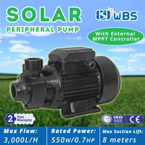WBS DC Solar Peripheral Vortex Pressure Pump Clean Water 550W River Pond Offgrid - Picture 1 of 6