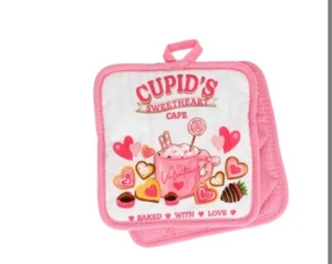 Pot Holder 2 Fabric Valentine'S Day Themed One Size Seasonal Romantic Limited - Picture 1 of 4