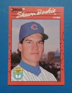 1990 Donruss Learning Series #31 Shawn Boskie Rookie Cubs FREE SHIPPING - Picture 1 of 2