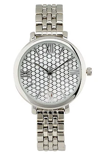 Einzigartige Eleganz römische Ziffern Bildschirm Zifferblatt Damenuhr silberfarben Geschenkbox inkl - Bild 1 von 2