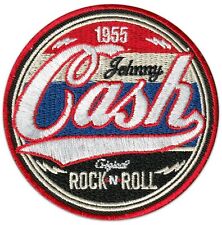 Johnny Cash The Man in Black Country Band Aufnäher Patch Aufbügler Rock´n Roll