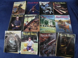 1991 Muzzle Blasts Magazine Complete Year 12 Issues Guns Rifles Black Powder - Picture 1 of 8